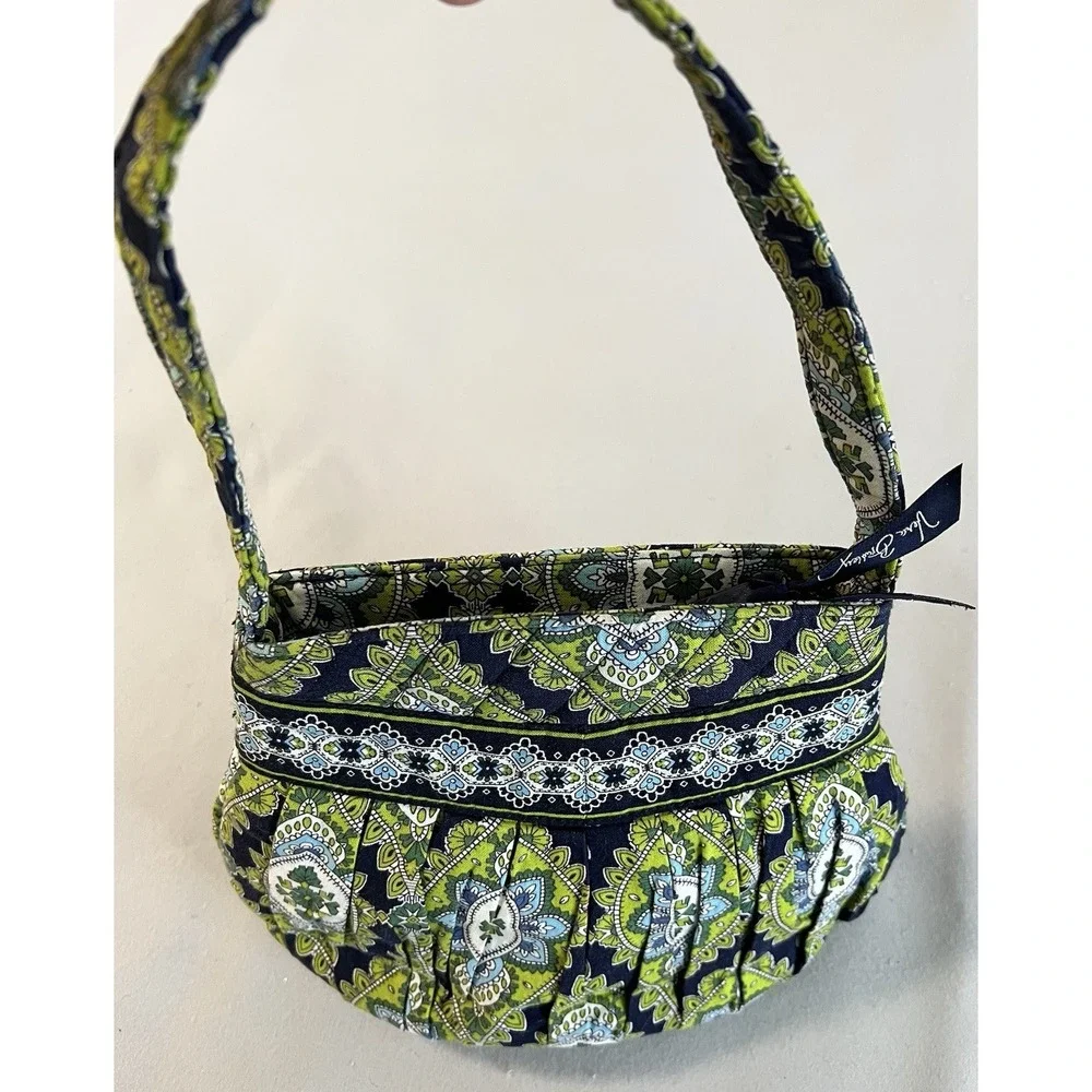 Vera Bradley Hannah‎ Purse Hand Bag Cambridge Pattern Blue Green Paisley Quilted